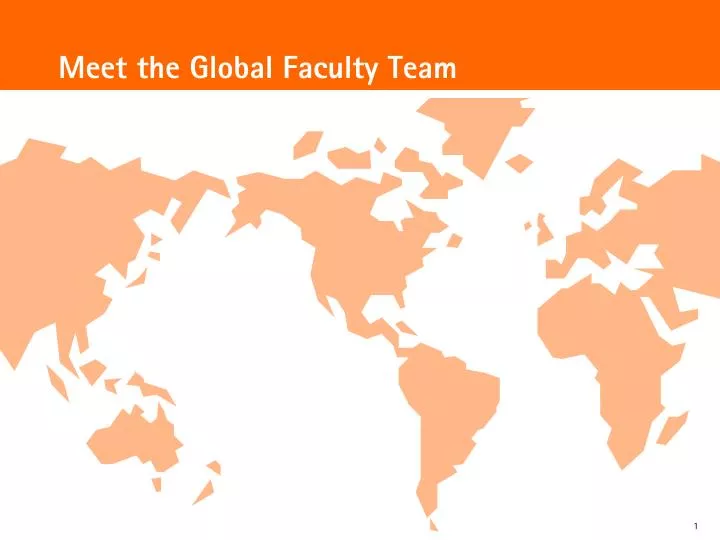 meet the global faculty team