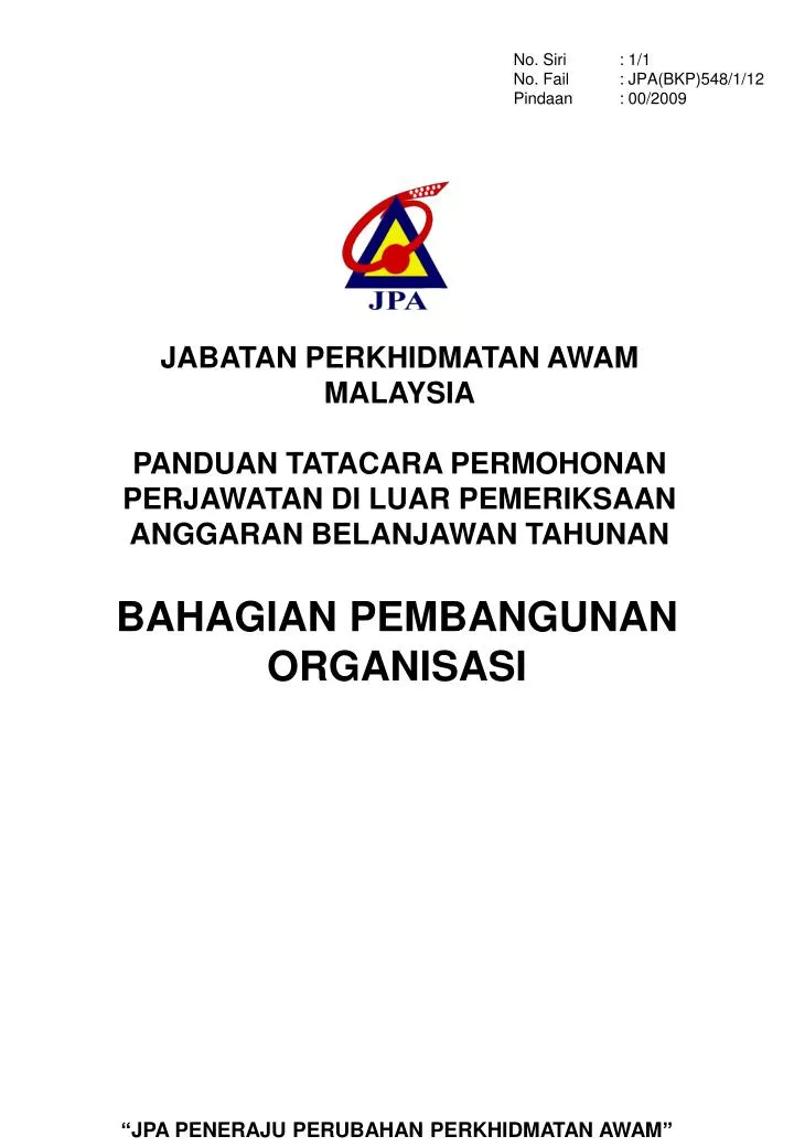 bahagian pembangunan organisasi