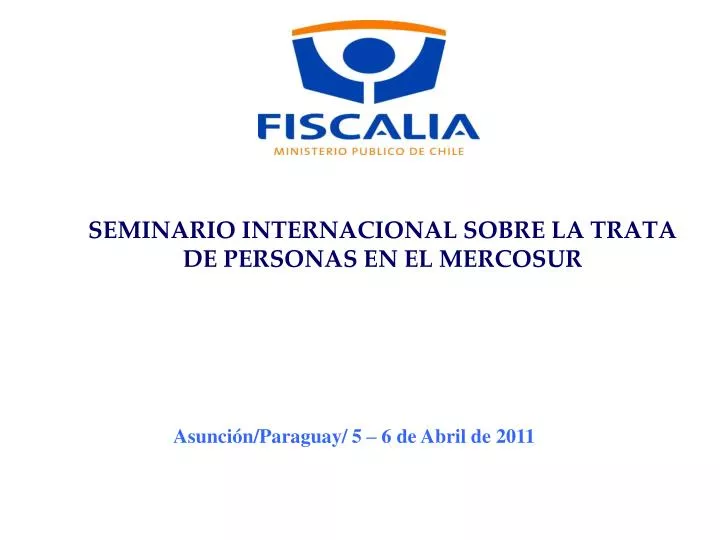 seminario internacional sobre la trata de personas en el mercosur
