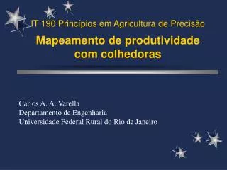 mapeamento de produtividade com colhedoras