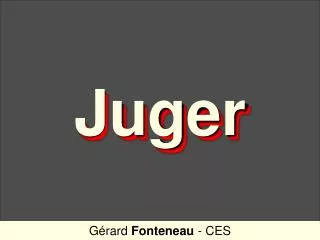 juger