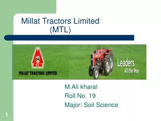 Millat Tractors Limited (MTL)