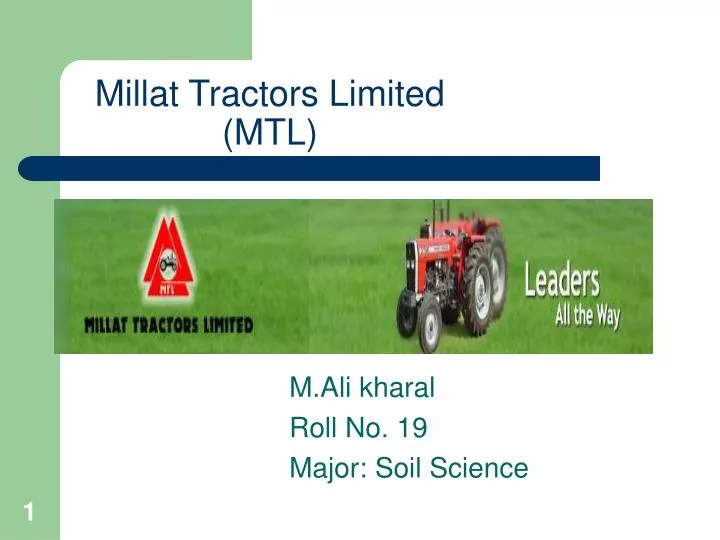 millat tractors limited mtl