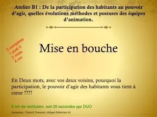 mise en bouche