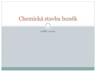 chemick stavba bun k