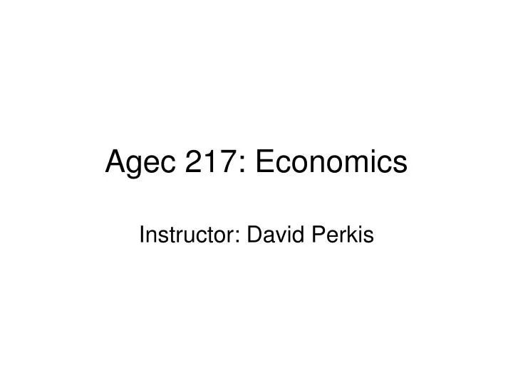 agec 217 economics