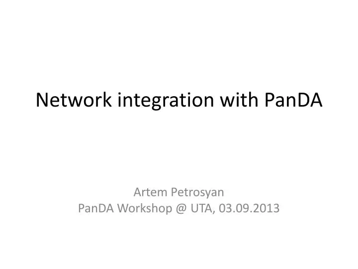 network integration with panda