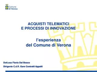 acquisti telematici e processi di innovazione