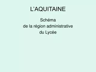 l aquitaine