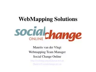 WebMapping Solutions