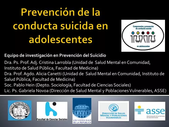 prevenci n de la conducta suicida en adolescentes