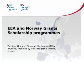 EEA and Norway Grants Scholarship programmes
