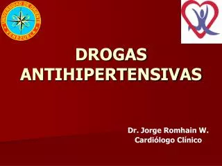 drogas antihipertensivas