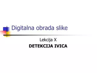 digitalna obrada slike