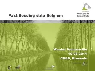 Past flooding data Belgium