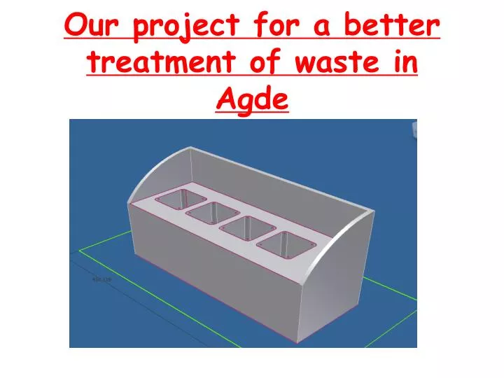 our project for a better treatment of waste in agde
