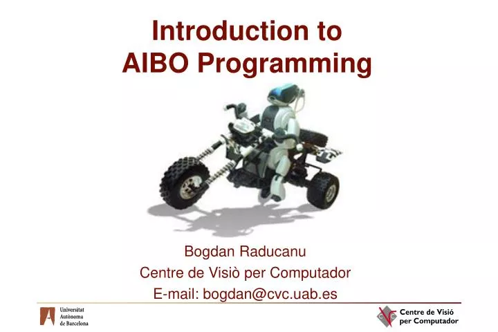 introduction to aibo programming