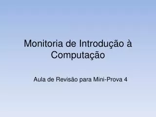 monitoria de introdu o computa o