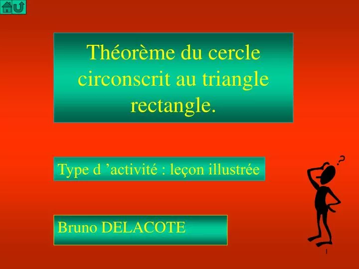 th or me du cercle circonscrit au triangle rectangle