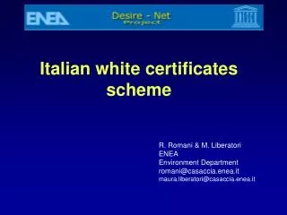 Italian white certificates scheme
