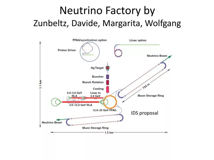 neutrino factory by zunbeltz davide margarita wolfgang