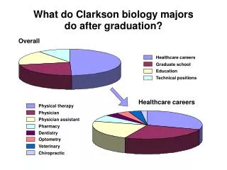 What do Clarkson biology majors do after graduation?