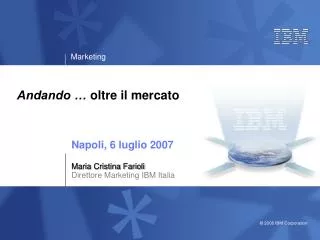 andando oltre il mercato