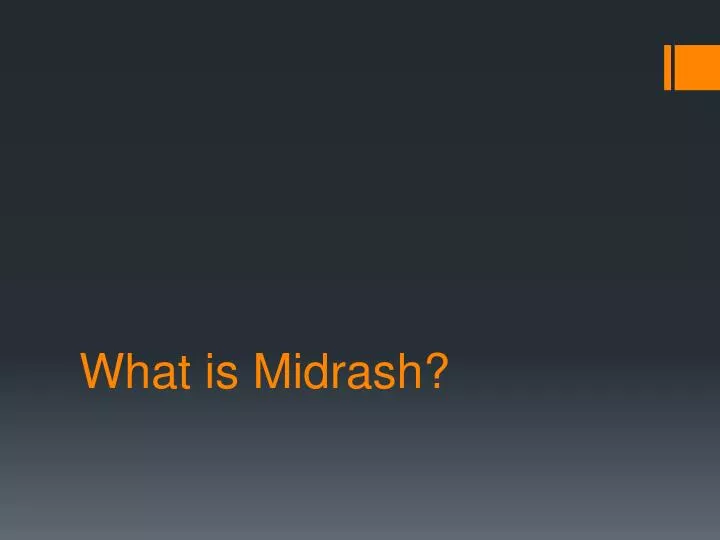 what is midrash