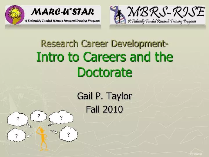research career development intro to careers and the doctorate