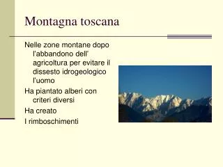 montagna toscana
