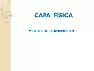 capa f sica