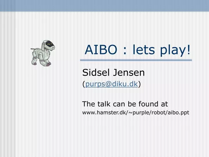 aibo lets play