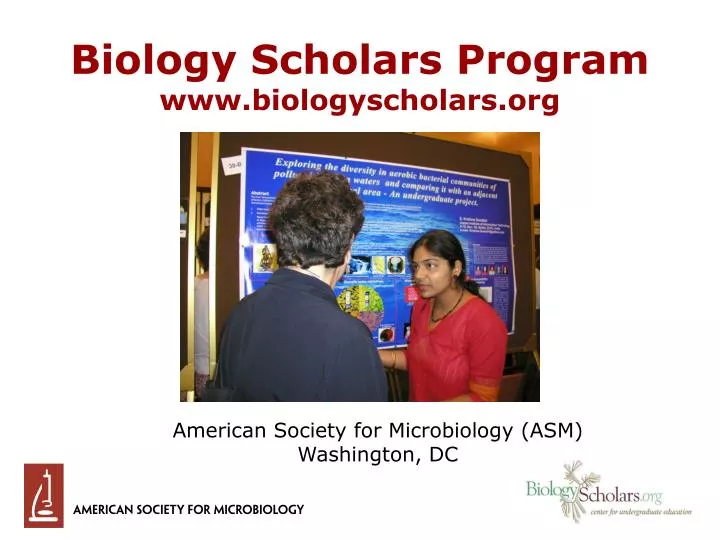 biology scholars program www biologyscholars org