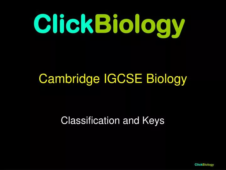 cambridge igcse biology