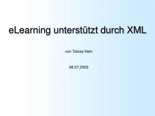 elearning unterst tzt durch xml