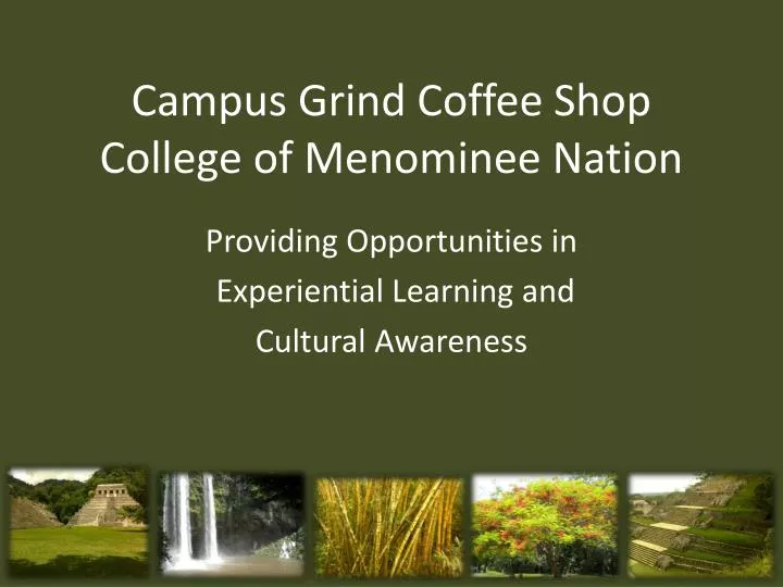 campus grind coffee shop college of menominee nation
