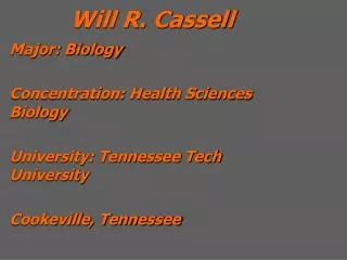 Will R. Cassell