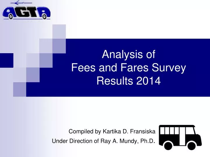analysis of fees and fares survey results 2014