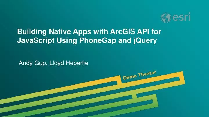 building native apps with arcgis api for javascript using phonegap and jquery