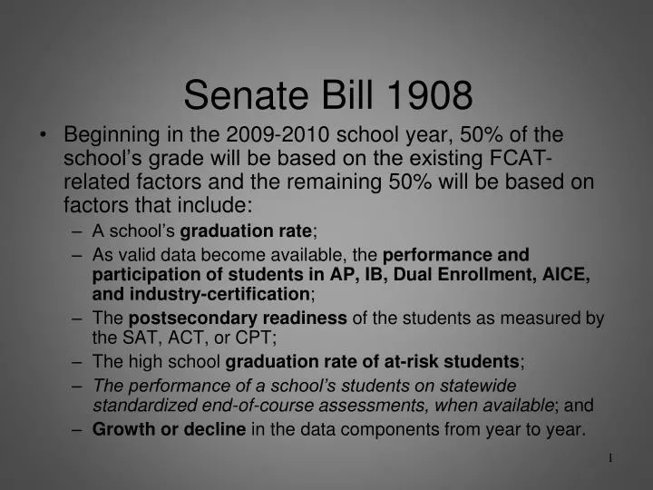 senate bill 1908