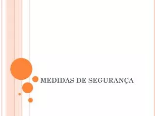medidas de seguran a