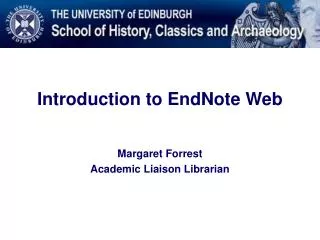 Introduction to EndNote Web