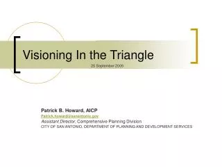 Visioning In the Triangle