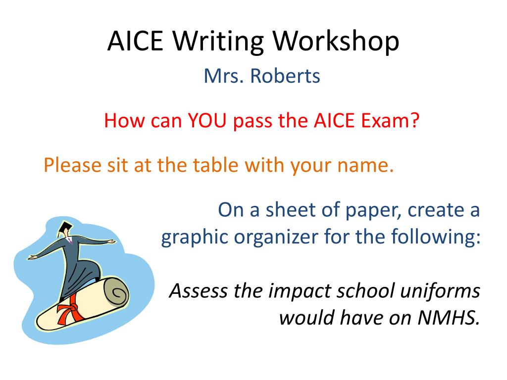 PPT - AICE Writing Workshop PowerPoint Presentation, free download - ID ...