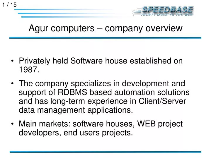 agur computers company overview