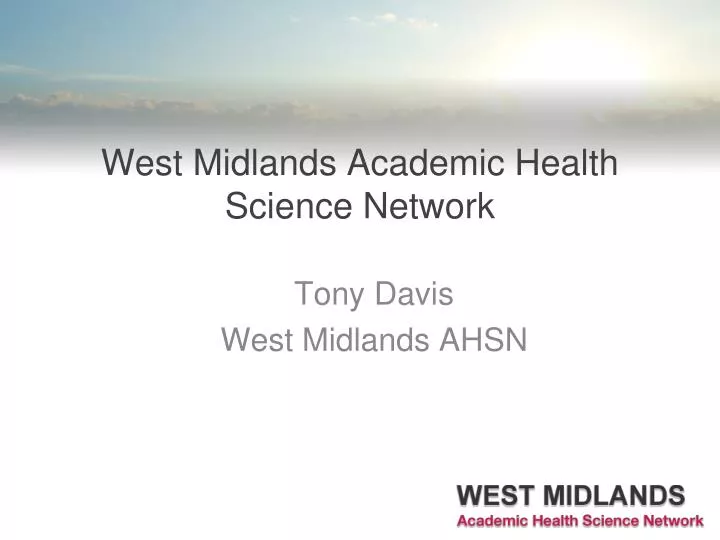 west midlands academic health science network