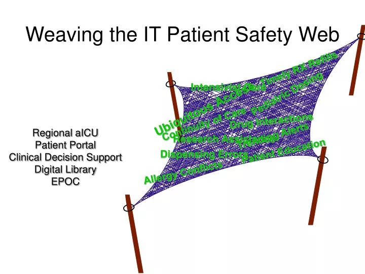 weaving the it patient safety web