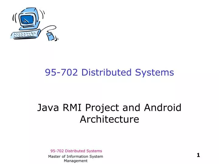 95 702 distributed systems