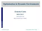 Optimization in Dynamic Environments - slide 1