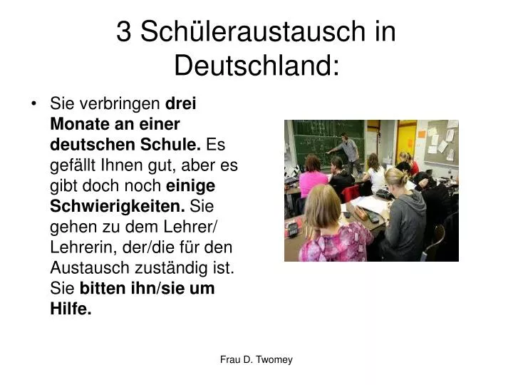 3 sch leraustausch in deutschland